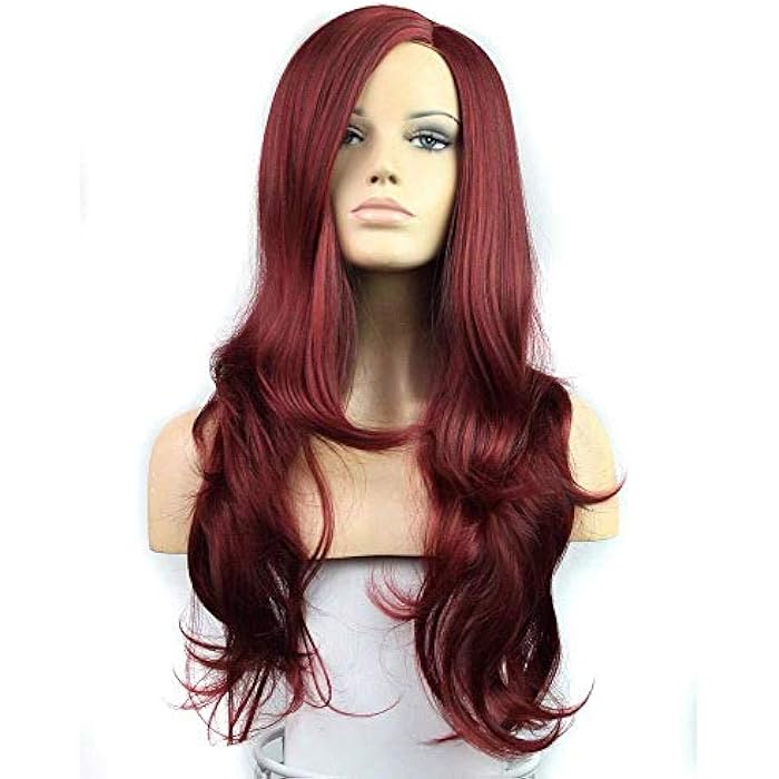 DILLARDS Wavy Long Curly Wine Wig - Image 1